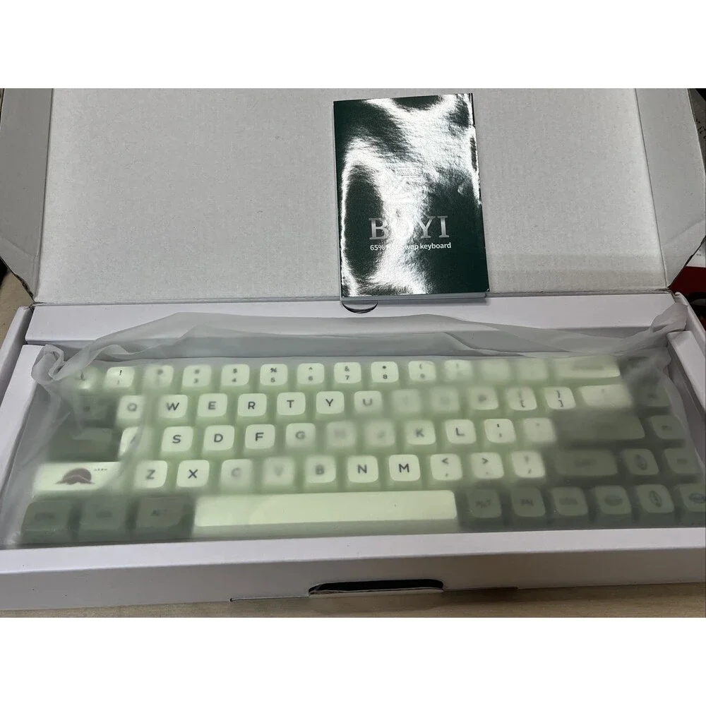 BOYI WK68 Hot-Swap RGB Mechanical Keyboard, Wireless Bluetooth 5.0/2.4G/Wired